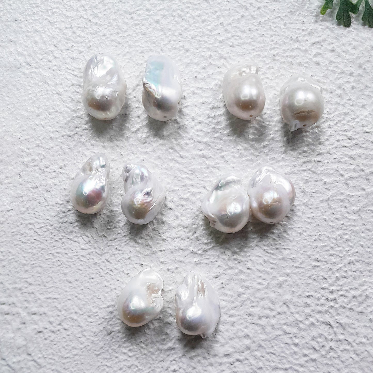 Fireball Pearl Hoop Earrings - Gold Statement