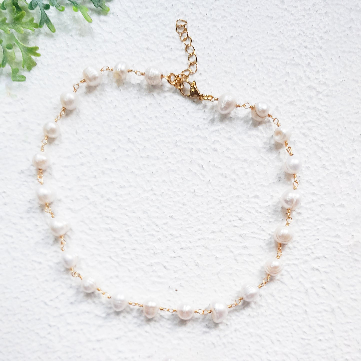 Irregular Pearl Choker Necklace gold, Freshwater Pearl Jewelry,