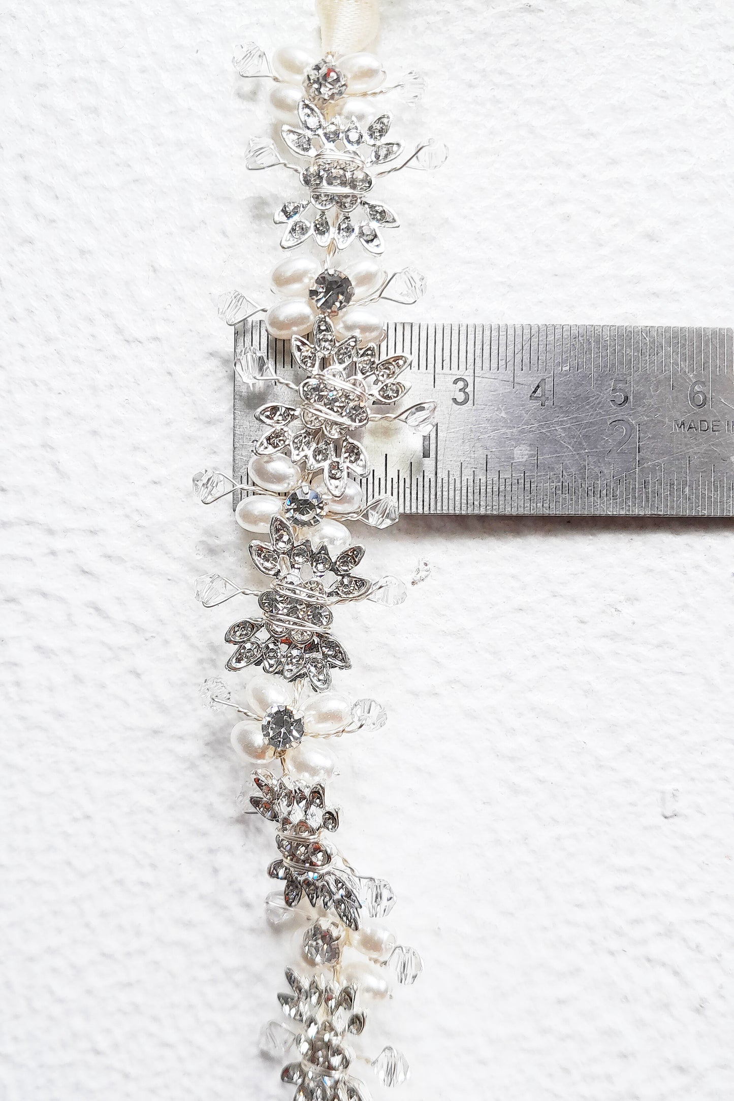 Crystal & Pearl Bridal Headband | Wedding