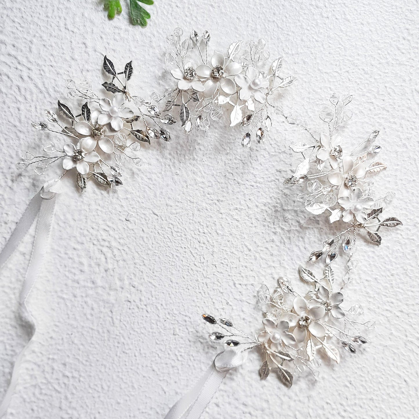 Floral Hair Vine Silver | Wedding Hair Piece
