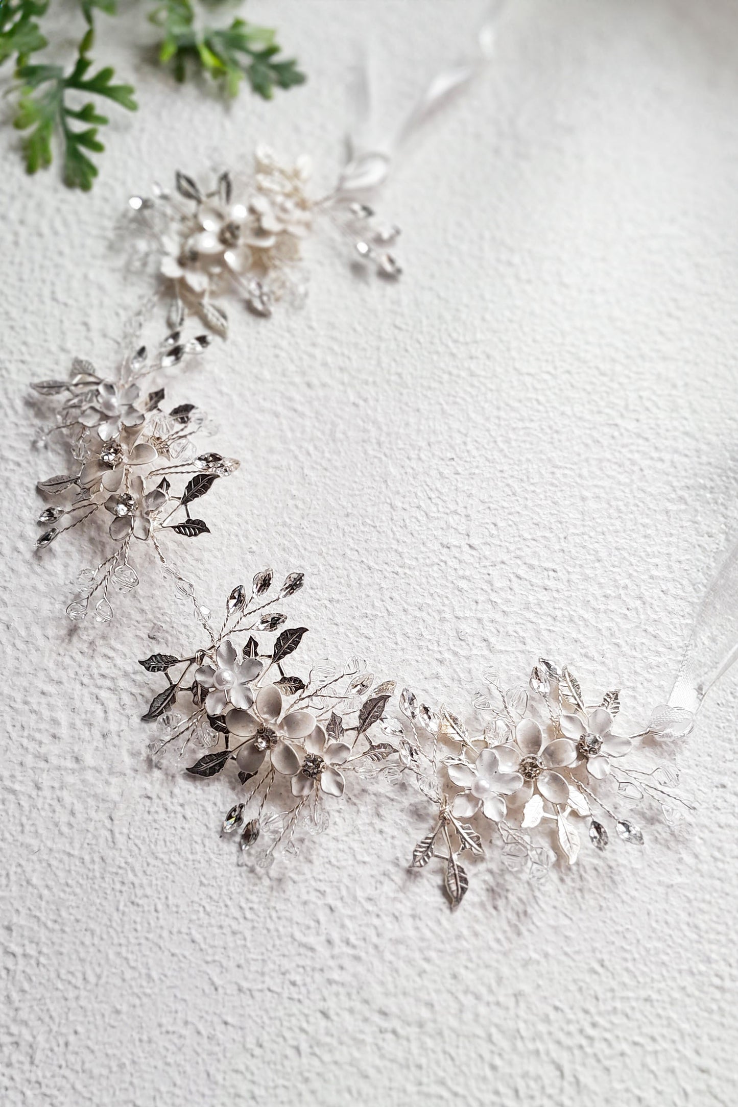 Floral Hair Vine Silver | Wedding Hair Piece