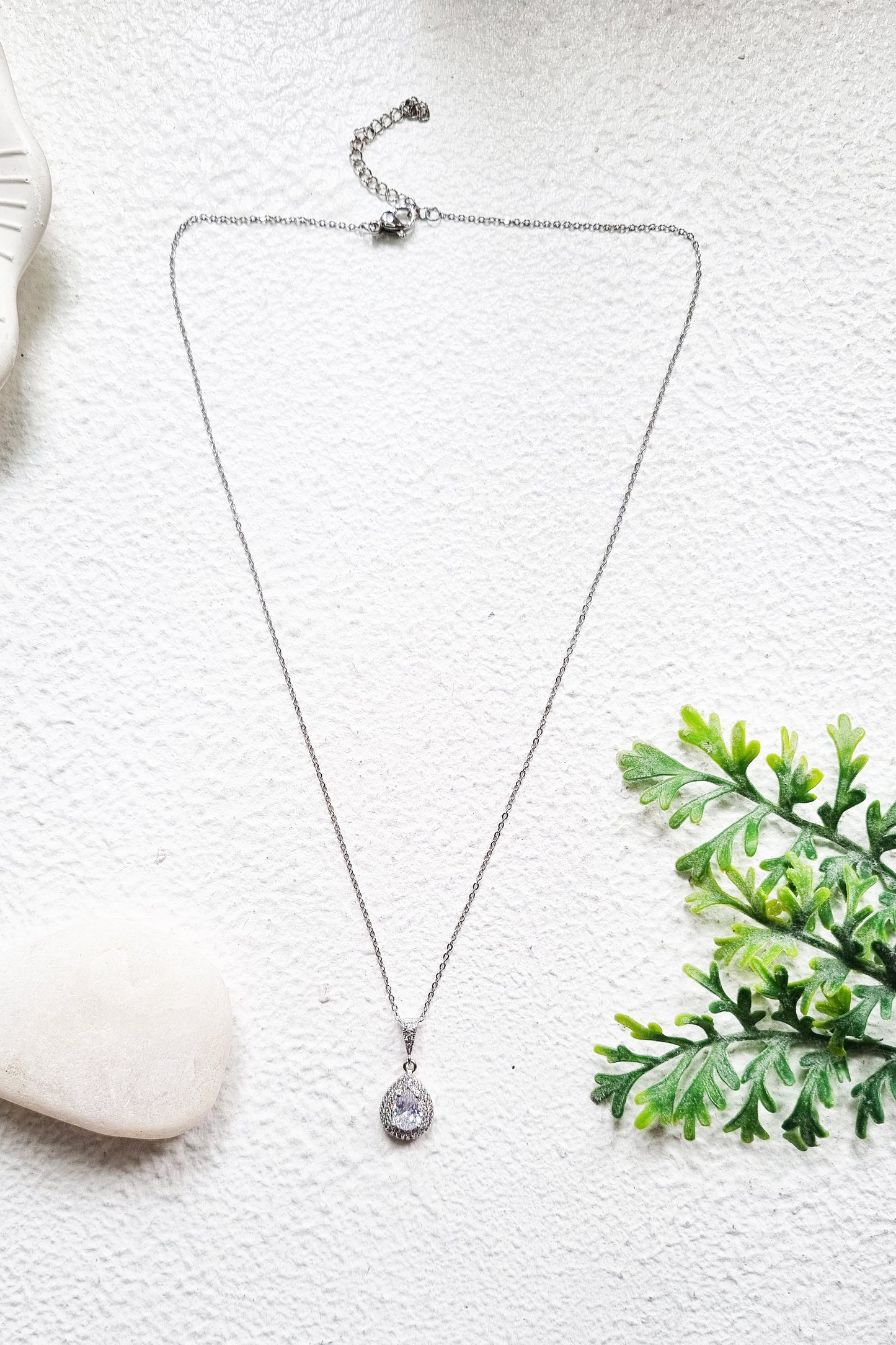 Bridal Silver Crystal Hoop Set