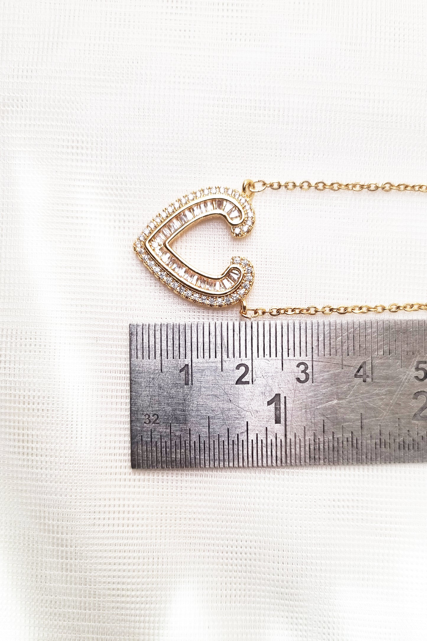 Romantic Gold CZ Heart Pendant