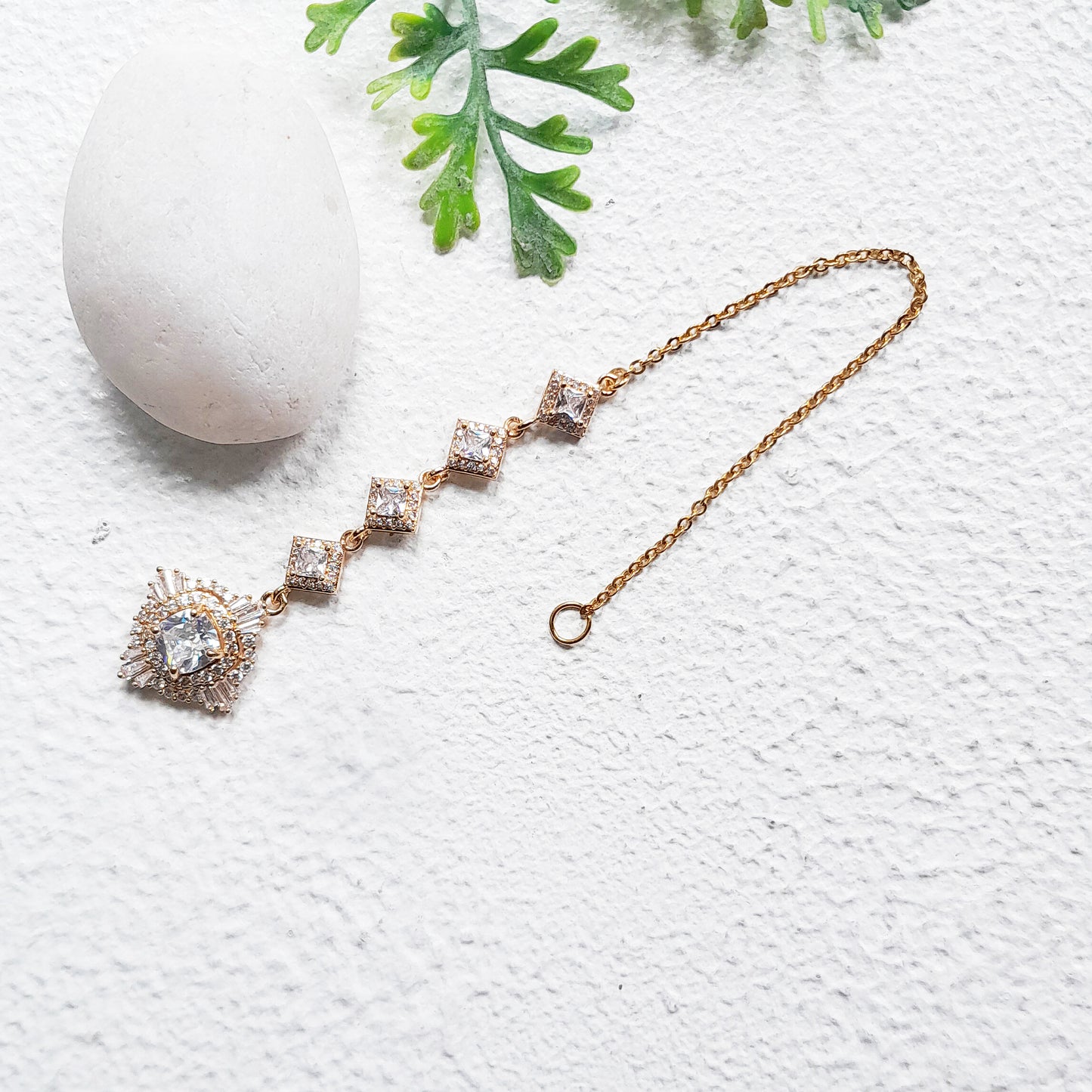 Starburst Maang Tikka | Bridal Hair Jewelry
