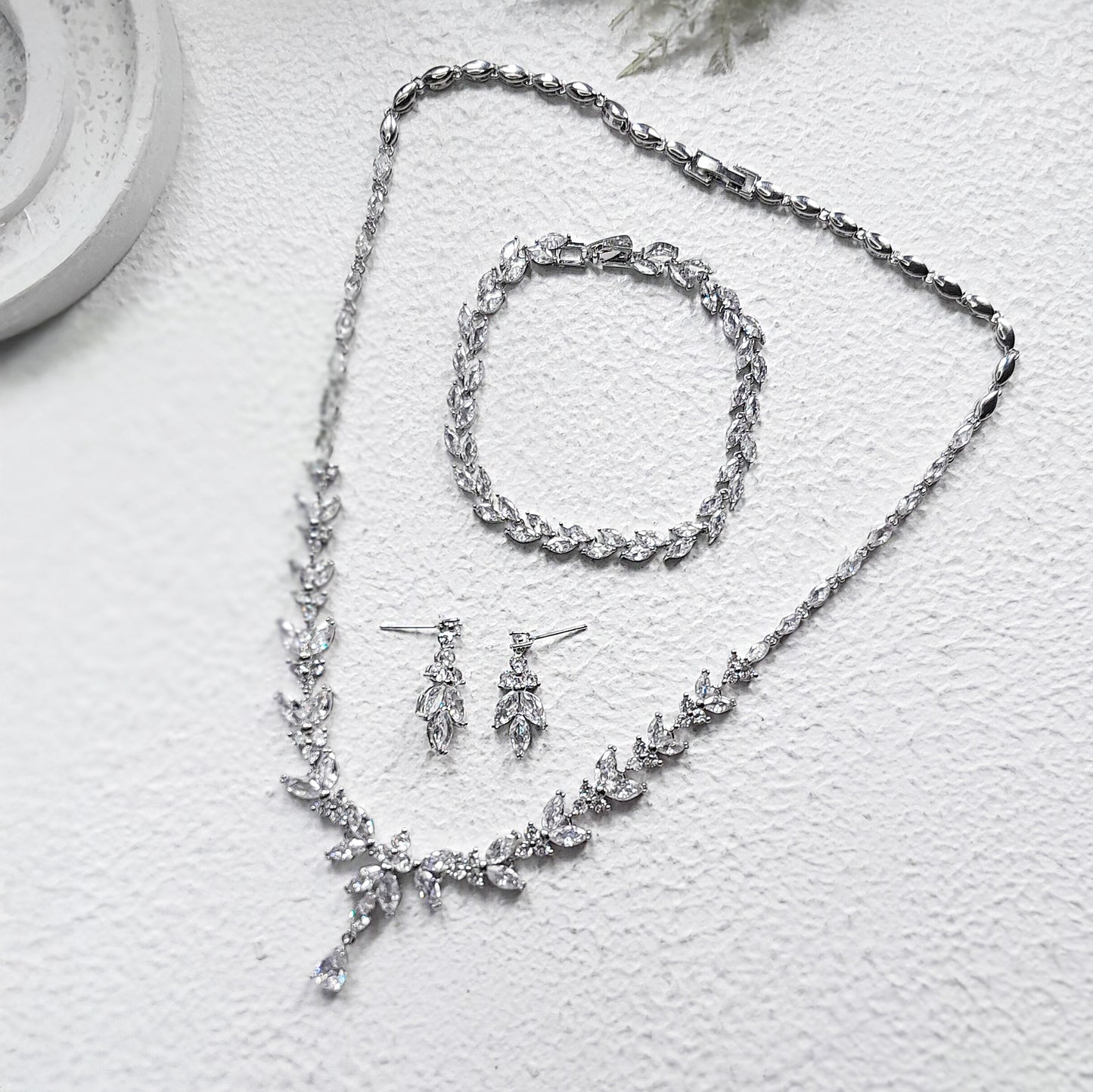 Marquise Crystal Bridal Necklace