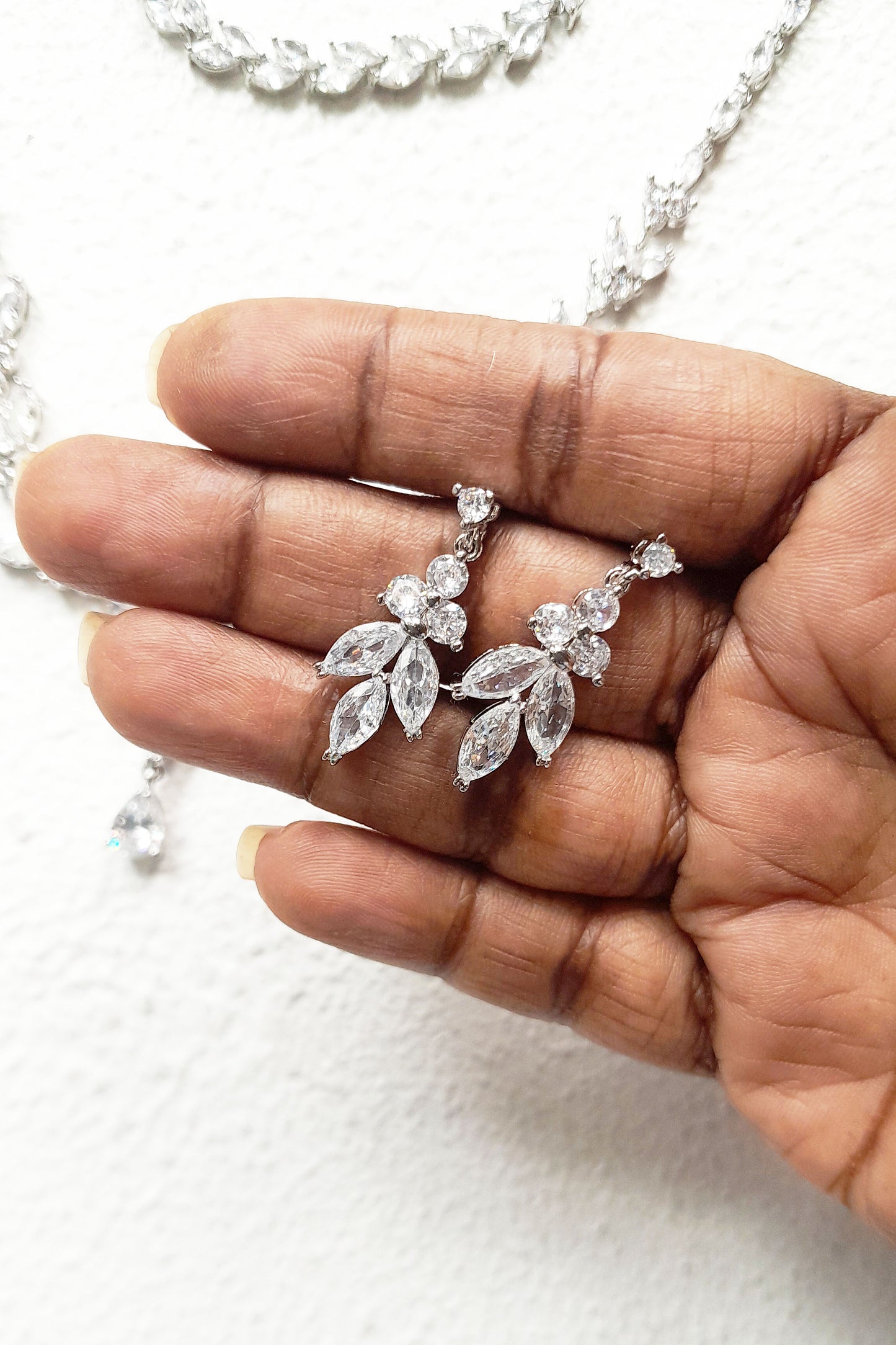 Marquise Crystal Bridal Necklace