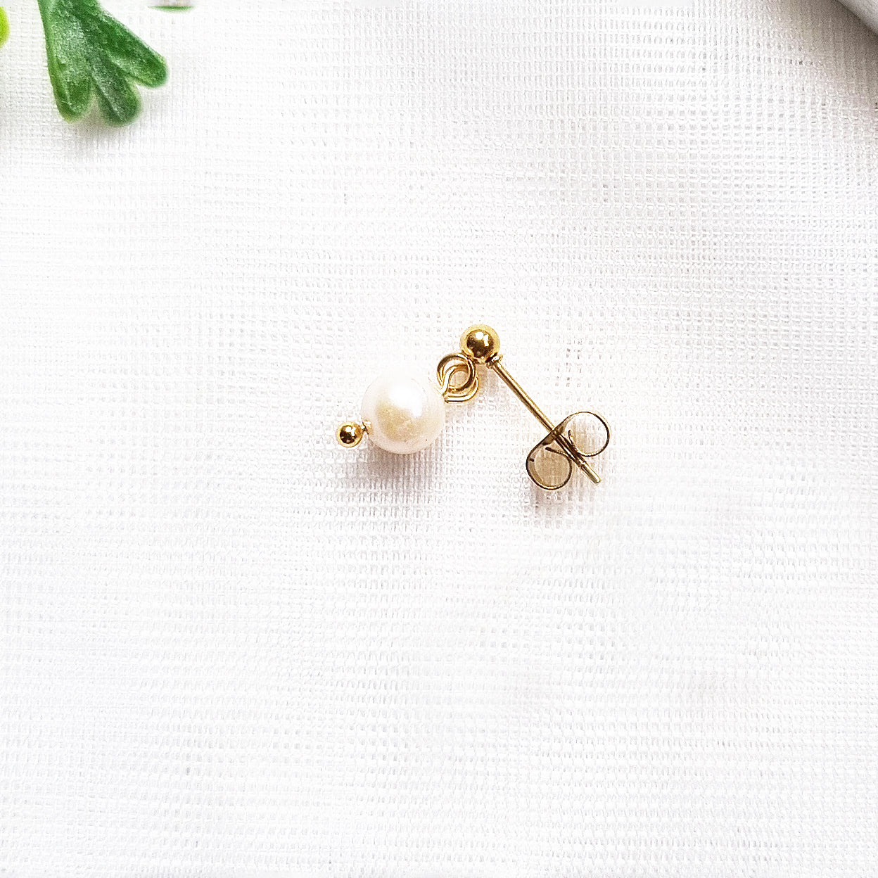 Dangle Pearl Earrings Set | Multi Piercing Gold