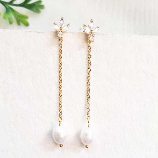 Freshwater Pearl Dangle Earrings for Wedding