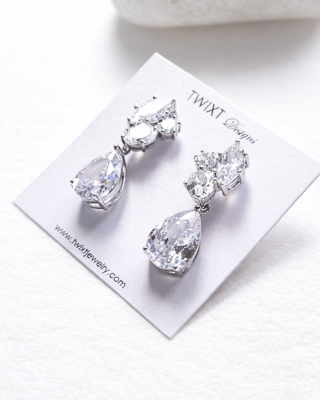 Marquise Crystal Nature Inspired Drop Earrings