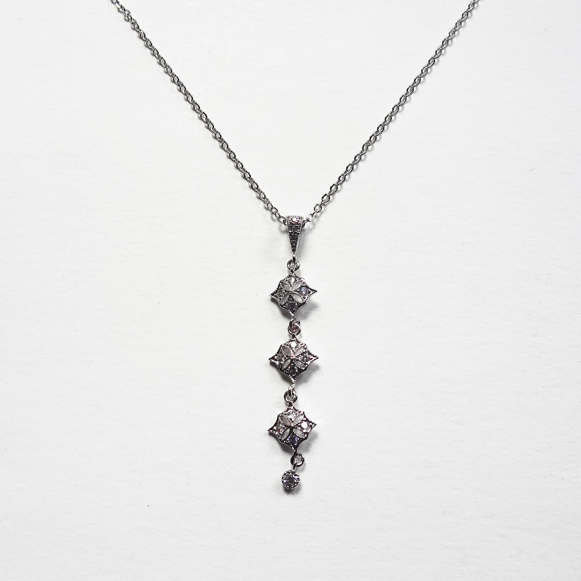 Art deco back necklace for low back wedding dress