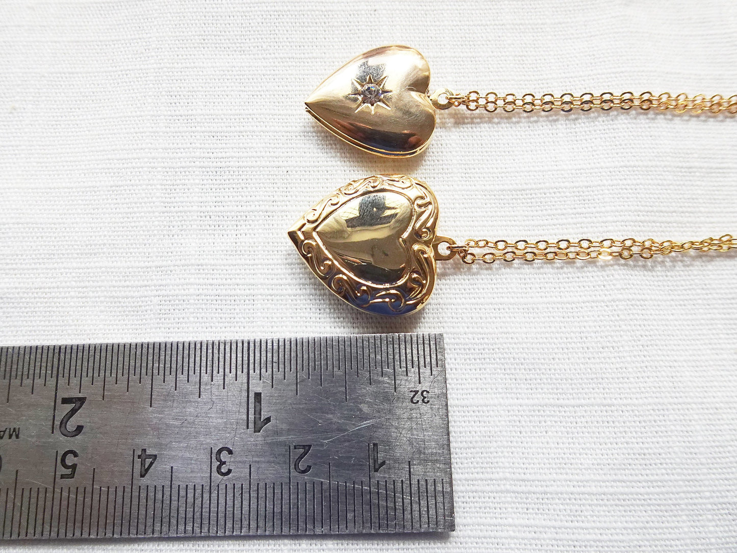 Gold Heart Locket Necklace - 3 Elegant Designs
